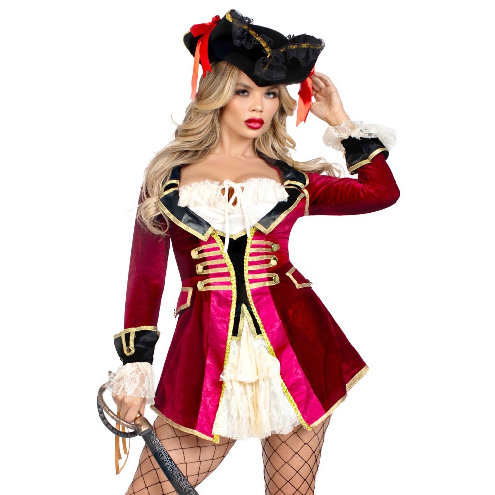 Leg Avenue - Captivating Pirate Captain Costume - Multicolore